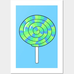 Green Lollipop Posters and Art